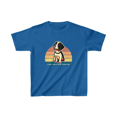 Retro sunset dog