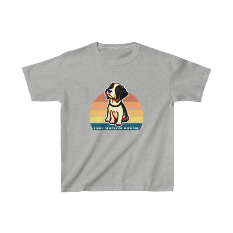 Retro sunset dog